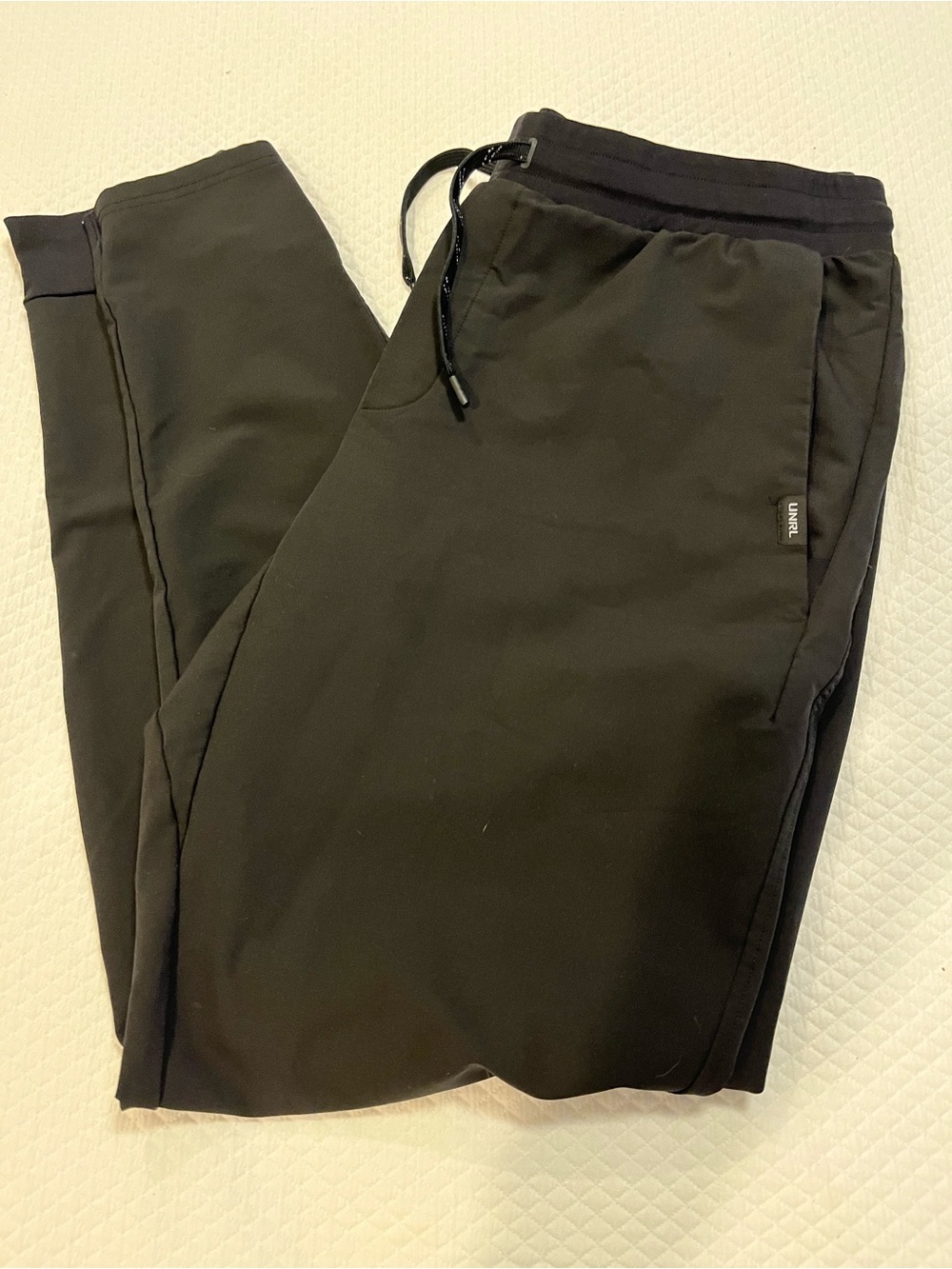 UNRL Black Men's Jogger Sweatpants with Drawstring XL